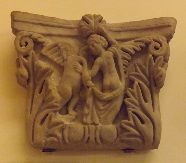 Pilaster Capital with Leda and the Swan in the British Museum, May 2014