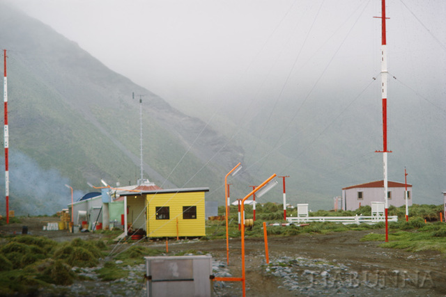 Macquarie Island station during changeover, December 1967.