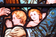 Detail of Stained Glass Window, St Andrew's Church, Penrith, Cumbria