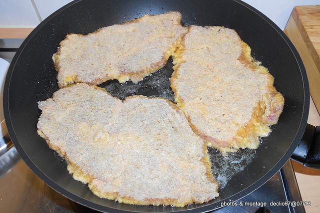 Tian au six légumes revisité et escalope panée  16