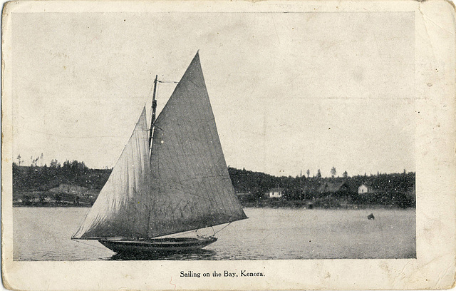 Sailing on the Bay, Kenora.