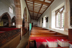 Box Pews in Aisle, Saint Lawrence's Church, Boroughgate, Appleby In Westmorland, Cumbria