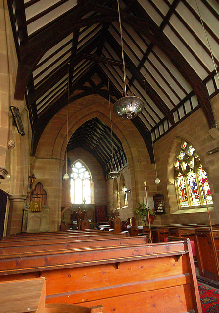 Nave Looking East, Saint James' Church, Idridgehay, Derbyshire