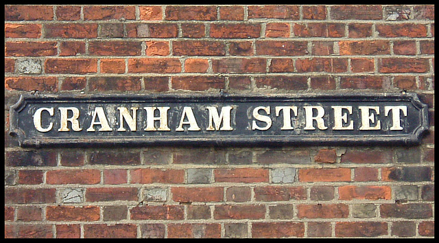 Cranham Street sign