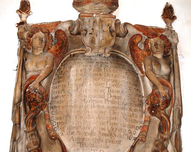 Memorial to Thomas Dalston, St Andrew's Church, Penrith, Cumbria