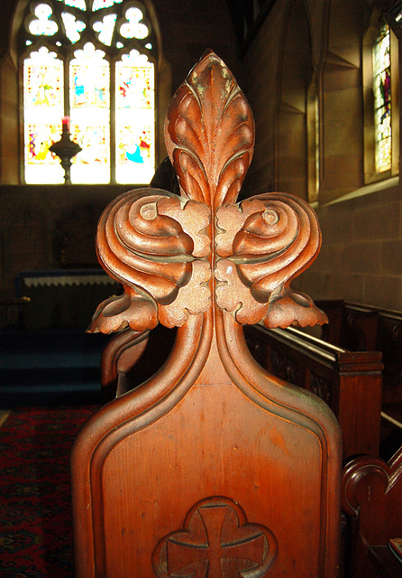 Chancel furnishings, Saint James' Church, Idridgehay, Derbyshire