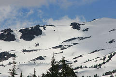 Avalanche on South Sister
