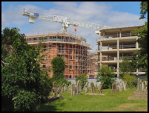 new flats at the cemetery