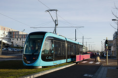 BESANCON: 1ers essais du tram: Avenue Ambroise Paré 03.