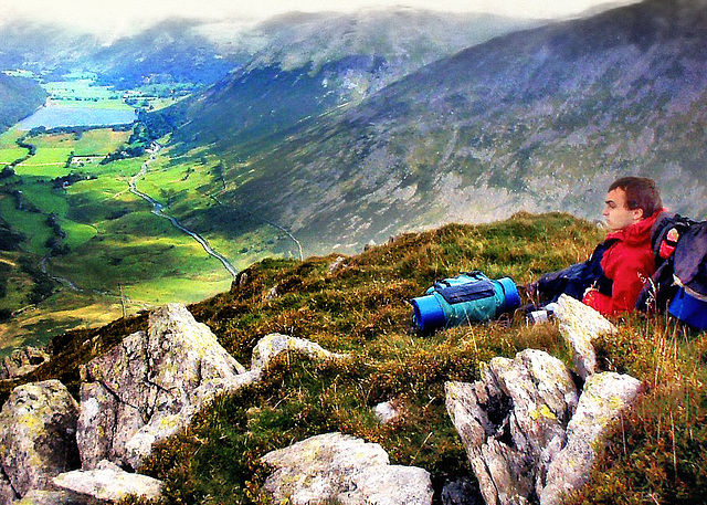 Hiking in the Lake District National Park.