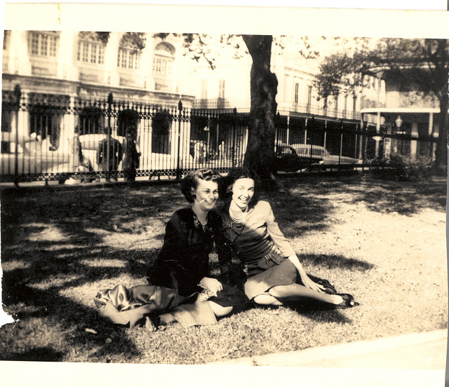 Marie and Mom at work about 1940