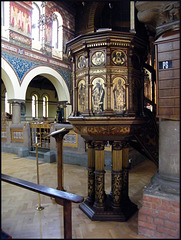 pulpit at St Barnabas