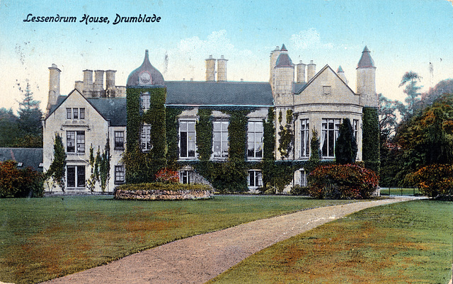 Lessendrum House, Drumblade, Aberdeenshire (now a ruin)