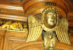 Detail of Organ Case, Saint Lawrence's Church, Boroughgate, Appleby In Westmorland, Cumbria