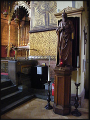 statue at St Barnabas