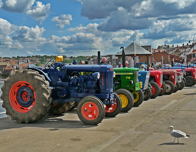 Tractors at Whitby (Fake HDR)