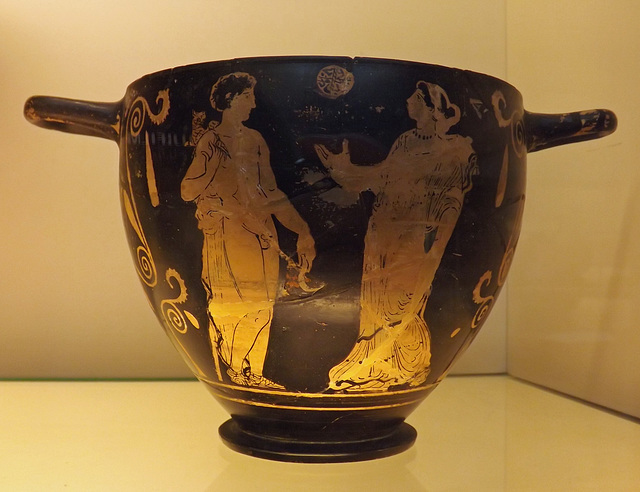 Red Figure Skyphos Attributed to the Tarporley Painter in the British Museum, May 2014