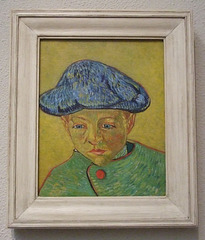 Portrait of Camille Roulin by Van Gogh in the Philadelphia Museum of Art, August 2009