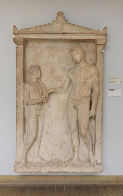 Marble Tombstone from Delos in the British Museum, May 2014