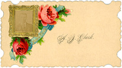 A. J. Clark, Calling Card with Photograph