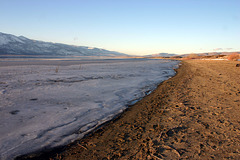Ice on Washoe Lake