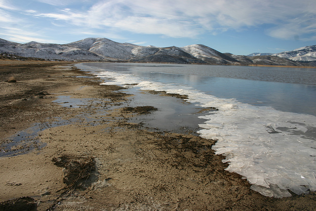 Icy shoreline