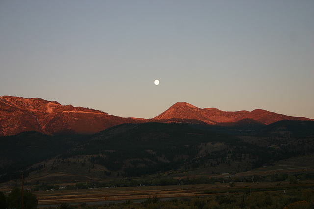 Moon over Mt. Rose