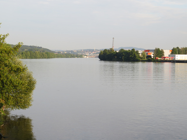En arrivant à Passau.