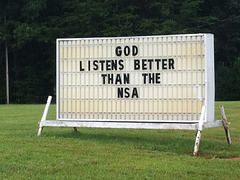 Sign at a local church