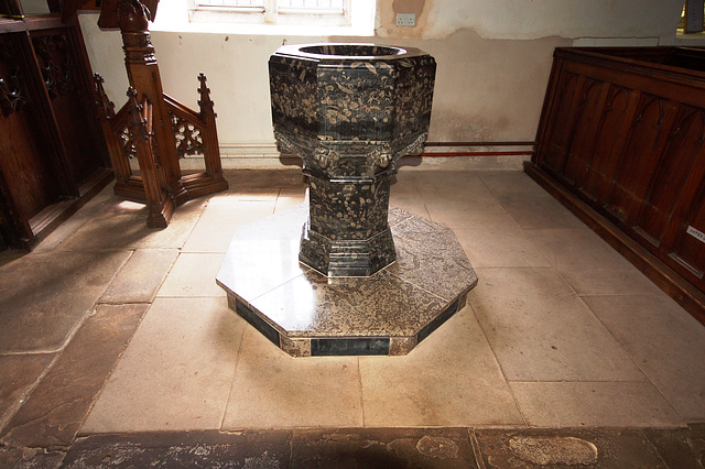 Font, Saint Lawrence's Church, Boroughgate, Appleby In Westmorland, Cumbria