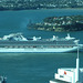 Diamond Princess Departing Auckland, NZ, 23 Jan 2012
