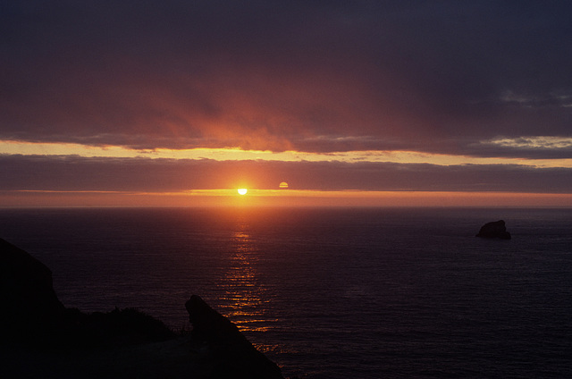 Cornwall Double Sun Sunset