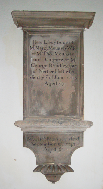 Memorial to George Bradley, Saint Lawrence's Church, Boroughgate, Appleby In Westmorland, Cumbria