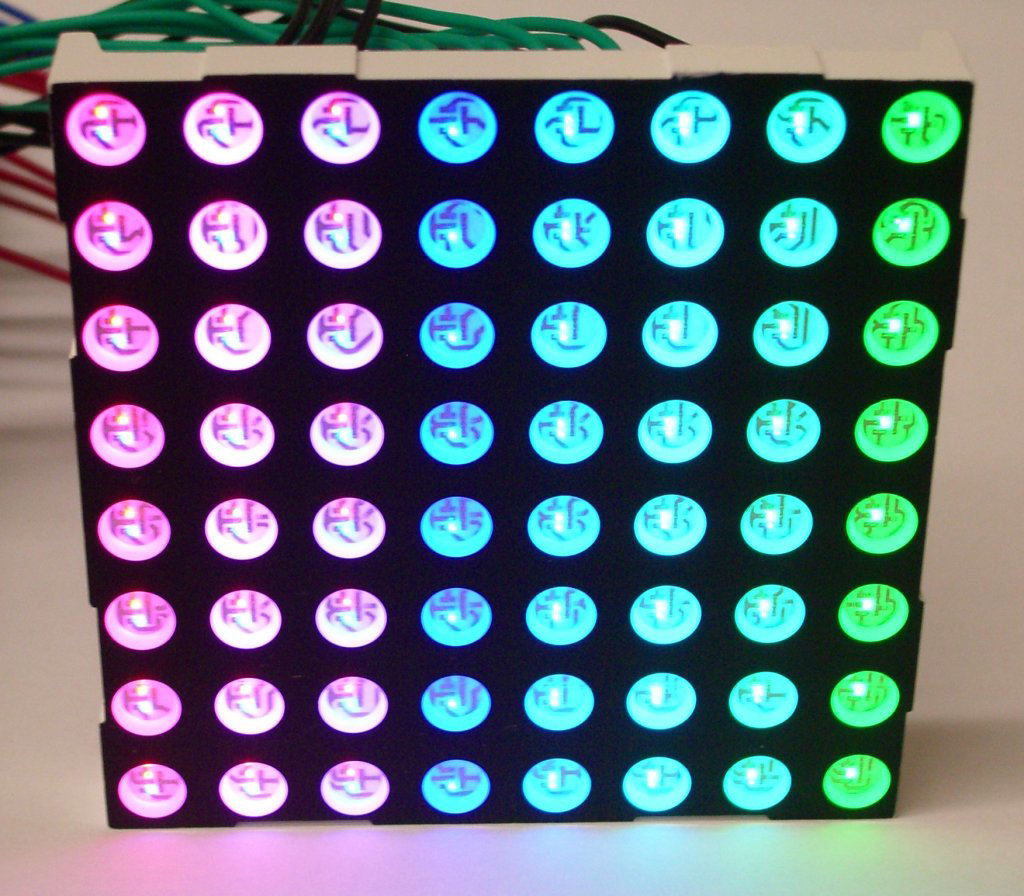 2nd arduino project - 8x8 rgb matrix