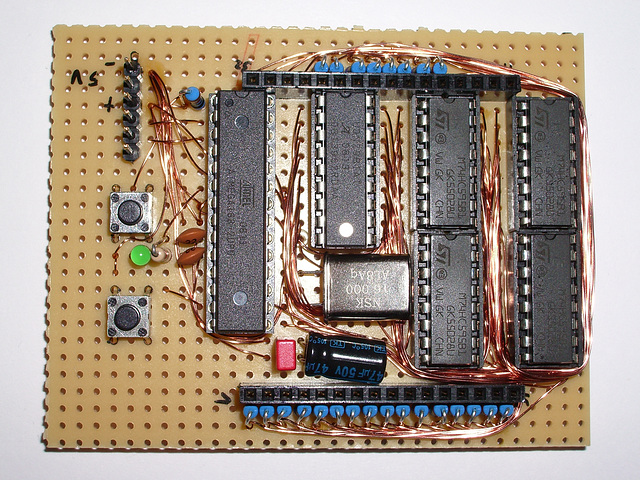 Protoboard + lots and lots of wire