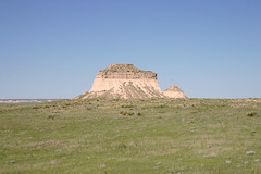 West Pawnee Butte (front); East Pawnee Butte