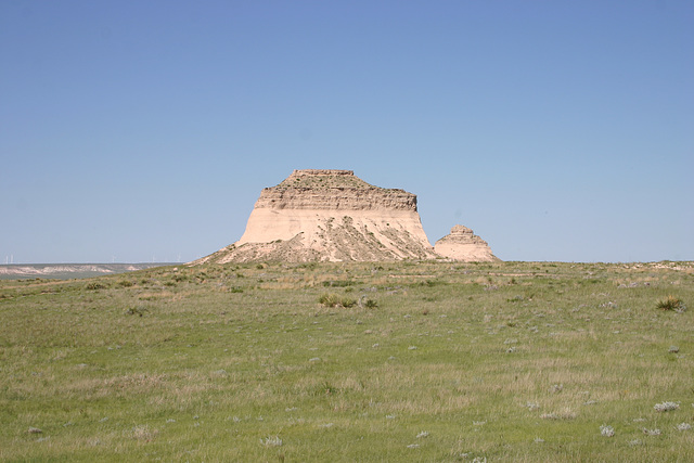 West Pawnee Butte (front); East Pawnee Butte