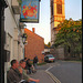 pub and church
