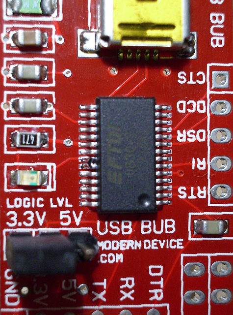 Stupid BUB hack: RX/TX LED