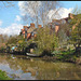 canalside gardens in spring