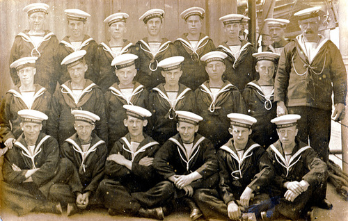 Young Sailors, HMS Powerful, c1918