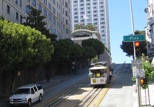 SF Nob Hill: Cable Cars 2967a