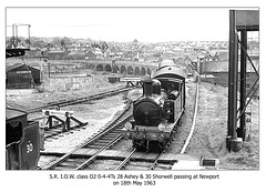SR IOW 0-4-4T 28 Ashey & 30 Shorwell - Newport - 18.5.1963