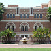 Fountain and Doheny Library at USC, July 2008