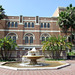 Fountain and Doheny Library at USC, July 2008