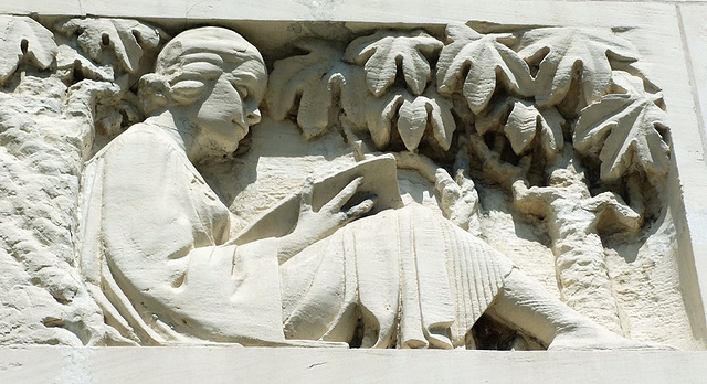 Relief on the Entrance to the Nazarian Pavilion at USC, July 2008