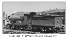 Southern L1 4-4-0 31772 Brighton 3 8 1957