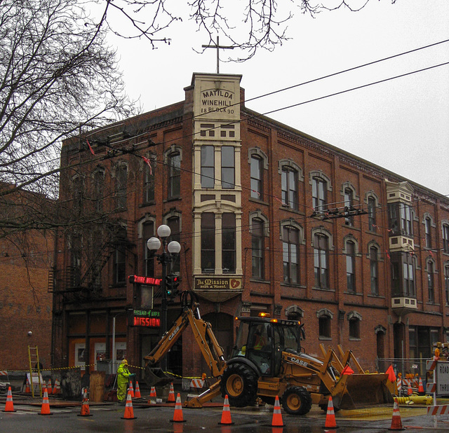 Seattle Matilda Winehill Block, Pioneer Square (4104)