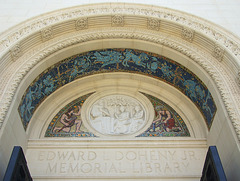 Portal of Dohney Library at USC, July 2008