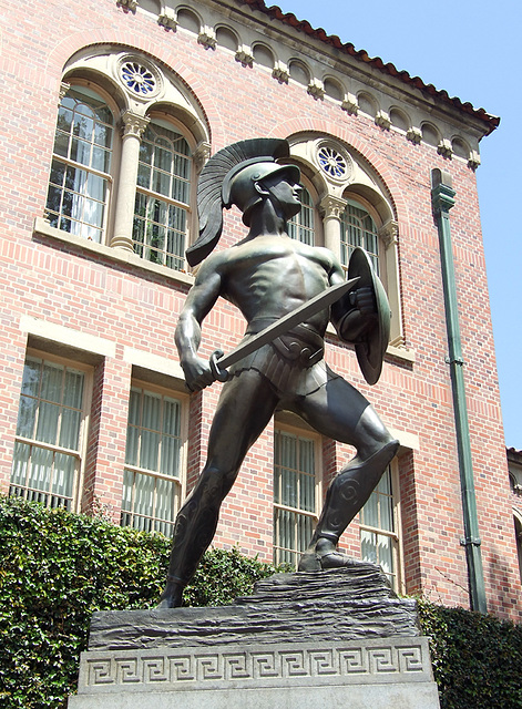 Statue of Tommy Trojan at USC, July 2008